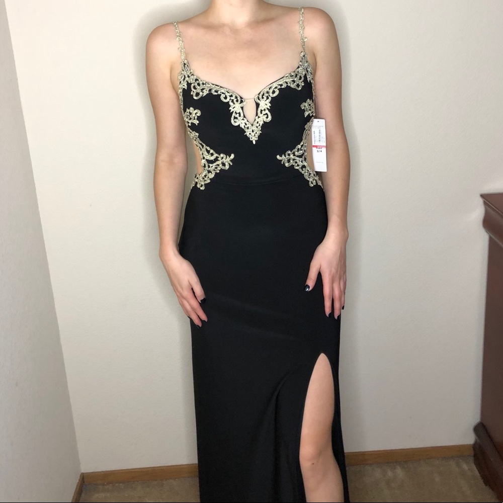 Black Backless Dress